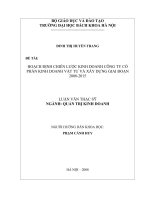 Hoạch định chiến lược kinh doanh công ty cổ phần kinh doanh vật tư và xây dựng giai đoạn 2008 2015 
