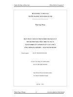Phân tích và đề xuất một số giải pháp quản lý tiến độ triển khai thực hiện các dự án tại XNXL XNLD vietsovpetro 