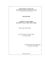 Nghiên cứu điều khiển hệ thống năng lượng thủy triều 