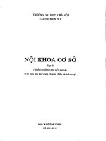 NỘI KHOA CƠ SỞ TẬP 2  ĐHYK HÀ NỘI