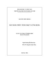 Bất đẳng thức tích chập và ứng dụng 