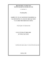 Nghiên cứu về các nguồn phát thải phóng xạ vào môi trường của nhà 