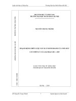 Hoạch định chiến lược sản xuất kinh doanh của nhà máy cán thép lưu xá giai đoạn 2011   2015 