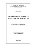 Thiết kế hệ thống scada cho quản lý vận hành công trình thủy lợi 
