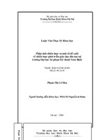 Phân tích chiến lược và một số đề xuất về chiến lược phát triển giáo dục đào tạo tại trường đại học sư phạm kỹ thuật nam định 