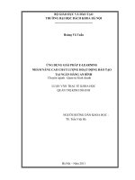 Ứng dụng giải pháp e learning nhằm nâng cao chất lượng hoạt động đào tạo tại ngân hàng an bình 