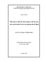 Phân tích và thiết kế anten mảng vi dải cho máy thu truyền hình số trên các phương tiện di động 
