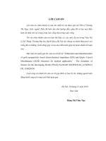 Chế tạo cảm biến sinh học chẩn đoán bệnh sớm 