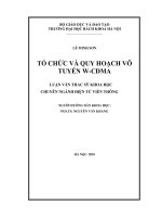 Tổ chức và quy hoạch mạng vô tuyến WCDMA 