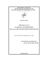 Tính chất vật lý của hệ hạt nano ferit spinen nife2 xcrxo4 chế tạo bằng phương pháp sol gel 