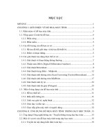 Ứng dụng các kỹ thuật của đồ họa máy tính vào việc giảng dạy  