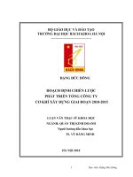 Hoạch định chiến lược phát triển tổng công ty cơ khí xây dựng giai đoạn 2010   2015 