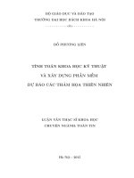 Tính toán khoa học kỹ thuật và xây dựng phần mềm 