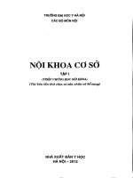 NỘI KHOA CƠ SỞ TẬP 1  ĐHYK HÀ NỘI