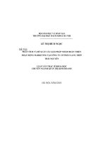 Phân tích và đề xuất các giải pháp nhằm hoàn thiện hoạt động marketing tại công ty cổ phần gang thép thái nguyên 
