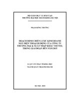 Hoạch định chiến lược kinh doanh máy điện thoại di động của công ty thương mại và xuất nhập khẩu viettel trong giai đoạn đến năm 2015 