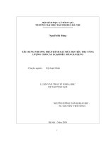 Xây dựng phương pháp đánh giá mức độ tiêu thụ năng lượng cho các loại điều hòa gia dụng  
