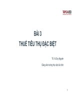 TÀI LIỆU ôn THI CÔNG CHỨC THUẾ, CHUYÊN đề THUẾ TIÊU THỤ đặc BIỆT 