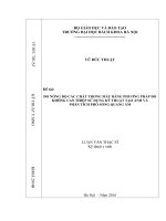 Đo nồng độ các chất trong máu bằng phương pháp đo không can thiệp sử dụng kỹ thuật tạo ảnh và phân tích phổ sóng quang âm 