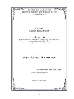 Nghiên cứu hỗn hợp khuôn trong công nghệ đúc mẫu chảy (quá trình đóng rắn) 