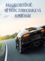 slide về hệ thống turbocharge và superchare trên ô tô