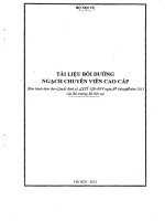 tài liệu ôn thi công chức ngạch chuyên viên cao cấp
