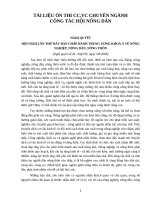 TÀI LIỆU ôn THI CÔNG CHỨC, VIÊN CHỨC CHUYÊN NGÀNH CÔNG tác hội NÔNG dân 