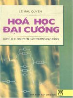 Hóa học đại cương (dùng cho sinh viên các trường cao đẳng) Lê Mậu Quyền