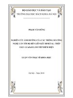 Nghiên cứu ảnh hưởng của các thông số công nghệ cán tới độ bền liên kết bimetal  thép 11KII   đồng thau LCu 10 làm tiếp điểm điện 