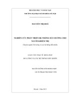 Nghiên cứu phát triển hệ thống dẫn hướng cho người khiếm thị 