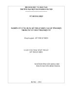 Nghiên cứu ứng dụng kỹ thuật điện cao áp tĩnh điện trong xử lý chất thải điện tử 