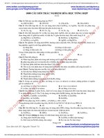 1000 câu hỏi TRẮC NGHIỆM hóa học TỔNG hợp (KHÔNG đáp án)