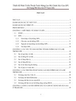 Thiết kế phát triển thuật toán nâng cao độ chính xác của GPS sử dụng mã sửa sai ở trạm gốc 