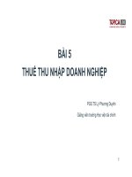 TÀI LIỆU ôn THI CÔNG CHỨC THUẾ, CHUYÊN đề THUẾ THU NHẬP DOANH NGHIỆP 