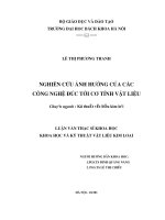 Nghiên cứu ảnh hưởng của các công nghệ đúc tới cơ tính của vật liệu 