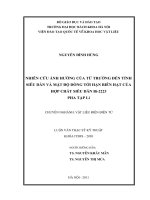 Nghiên cứu ảnh hưởng của từ trường đến tính siêu dẫn và mật độ dòng tới hạn biên hạt của hợp chất siêu dẫn bi 2223 pha tạp li 