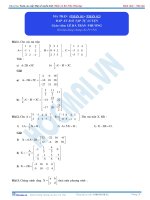 Giải Bài tập Ma trận