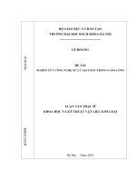 Nghiên cứu công nghệ xử lý tạp chất trong gang lỏng  