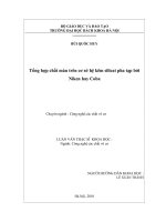 Tổng hợp chất màu trên cơ sở hệ kẽm silicat pha tạp bởi niken hay coban 