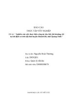 Nghiên cứu việc thực hiện công tác thu hồi, bồi thường, hỗ trợ tái định cư trên địa bàn huyện Hoành Bồ, tỉnh Quảng Ninh
