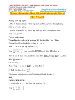 Phương pháp casio giải các bài toán tiếp tuyến của hàm số