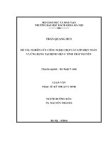 Nghiên cứu công nghệ chụp cắt lớp điện toán và ứng dụng tại bệnh viện c tỉnh thái nguyên 