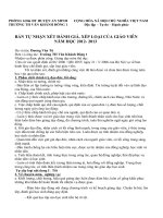 bang tu nhan xet danh gia xep loai cua giao vien 2013