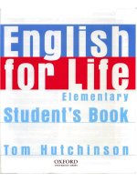 Oxford   tải english for life elementary pdf students book
