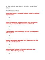 97 test bank for accounting information systems 7th edition