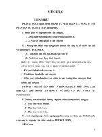 Một số biện pháp và kiến nghị góp phần nâng cao hiệu quả kinh doanh của công ty cổ phần vận tải và dịch vụ Petrolimex