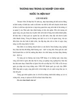 Thương mại trong sự nghiệp công nghiệp hóa, hiện đại hóa nước ta hiện nay