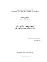 KY THUAT VA QUAN LY HE THONG NGUON NUOC NGUYEN TIEN GIANG NGUYEN THI NGA