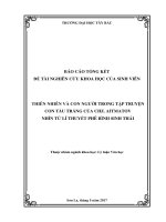Thiên nhiên và con người trong tập truyện con tàu trắng của CHZ aitmatow nhìn từ lí thuyết phê bình sinh thái