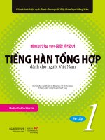 베트남인을 위한 종합한국어 초급1 tiếng hàn tổng hợp 1